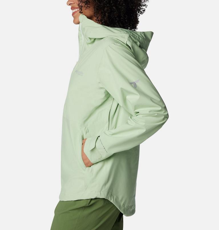 Women's Ampli-Dry II Waterproof Hiking Shell Jacket, Color: Sage Leaf, image 3