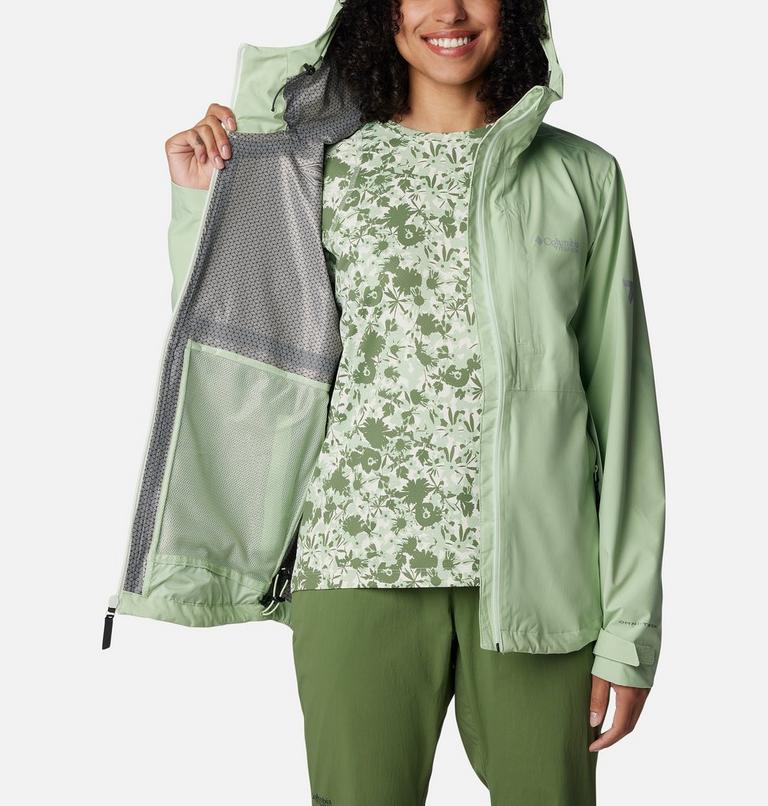 Women's Ampli-Dry II Waterproof Hiking Shell Jacket, Color: Sage Leaf, image 5