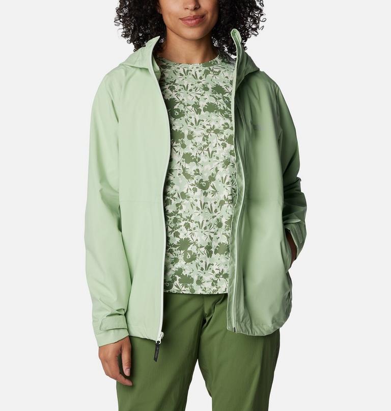 Women's Ampli-Dry II Waterproof Hiking Shell Jacket, Color: Sage Leaf, image 9
