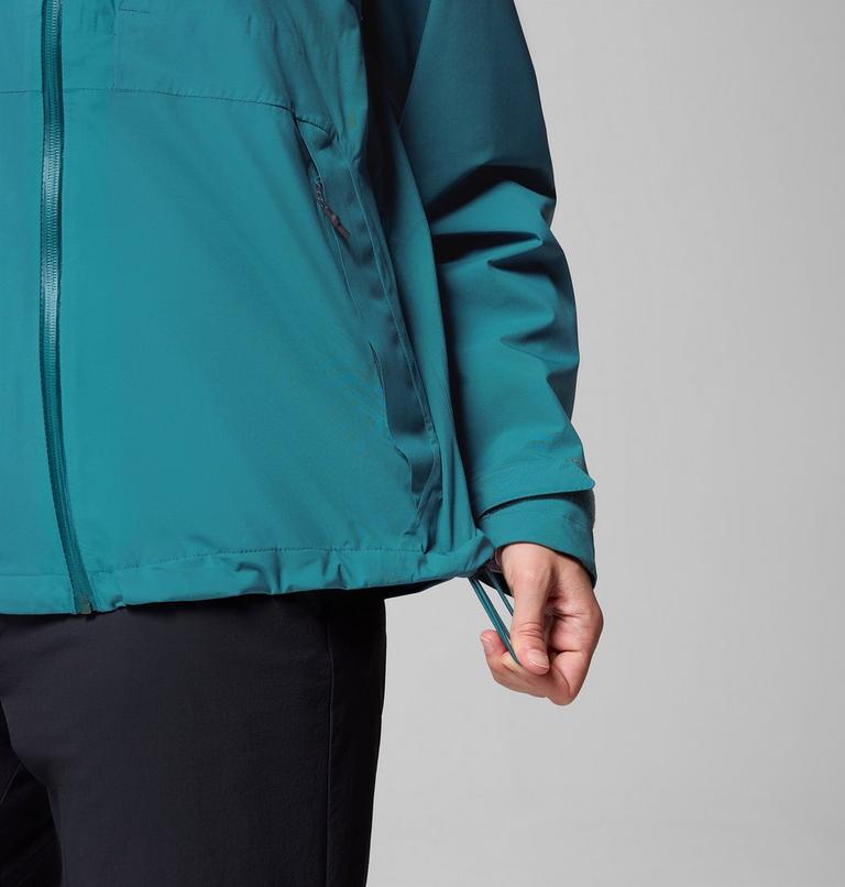 Women's Ampli-Dry II Waterproof Hiking Shell Jacket, Color: River Blue, image 10