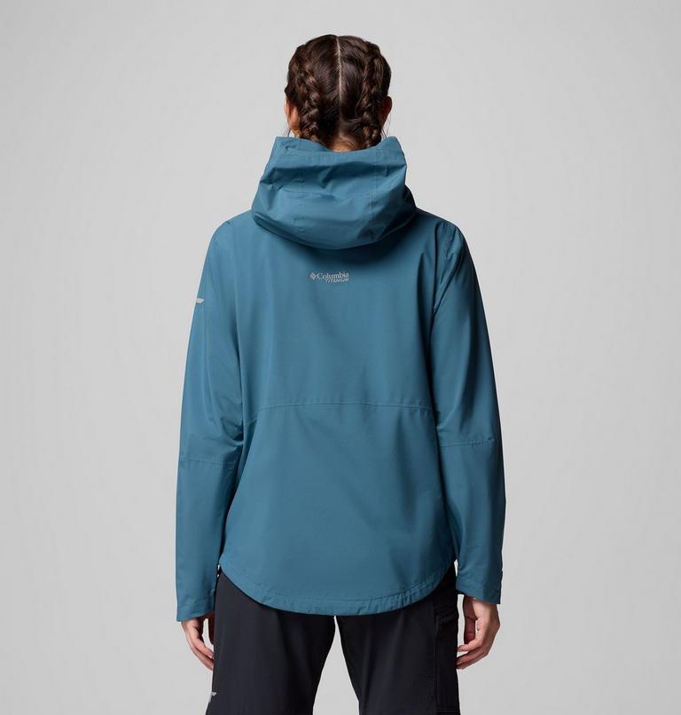 Women's Ampli-Dry II Waterproof Hiking Shell Jacket, Color: Everblue, image 3