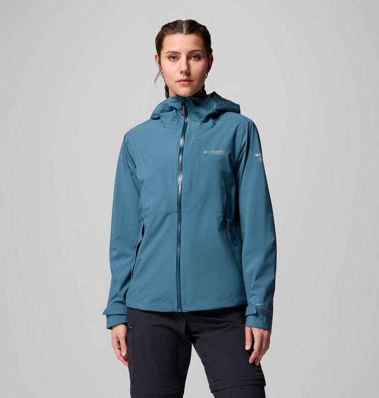 Women's Ampli-Dry II Waterproof Hiking Shell Jacket, Color: Everblue, image 1
