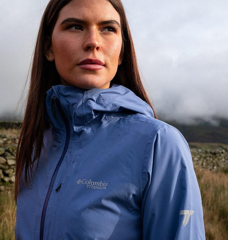 Women's Ampli-Dry II Waterproof Hiking Shell Jacket, Color: Eve, image 11