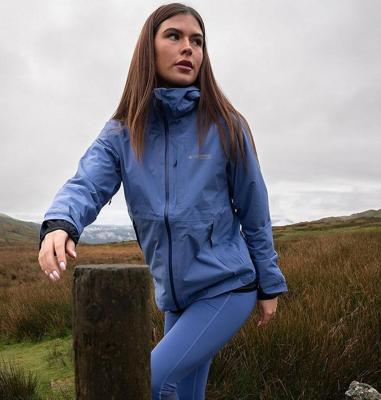 Women's Ampli-Dry II Waterproof Hiking Shell Jacket, Color: Eve, image 13