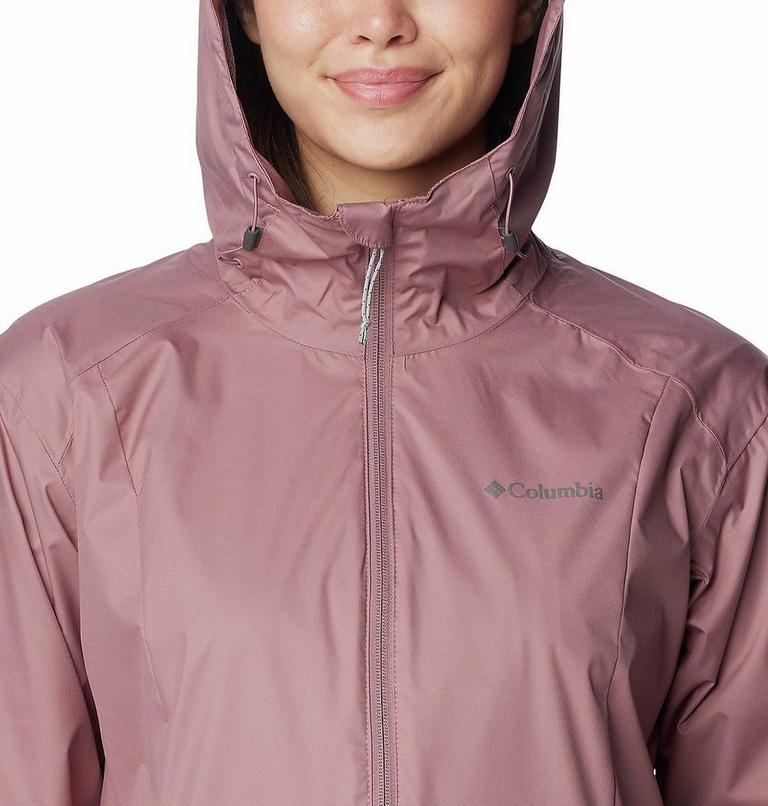 Women's Inner Limits III Waterproof Jacket, Color: Fig, Pink Dawn, image 4