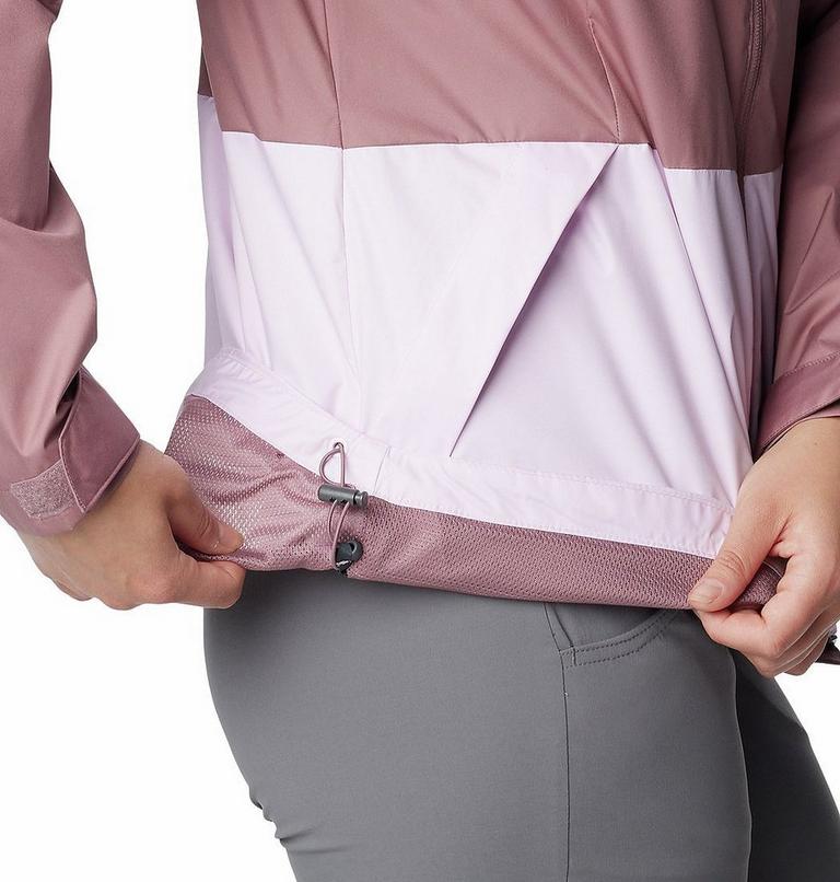 Women's Inner Limits III Waterproof Jacket, Color: Fig, Pink Dawn, image 6