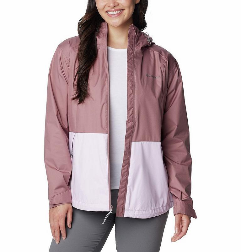 Women's Inner Limits III Waterproof Jacket, Color: Fig, Pink Dawn, image 7