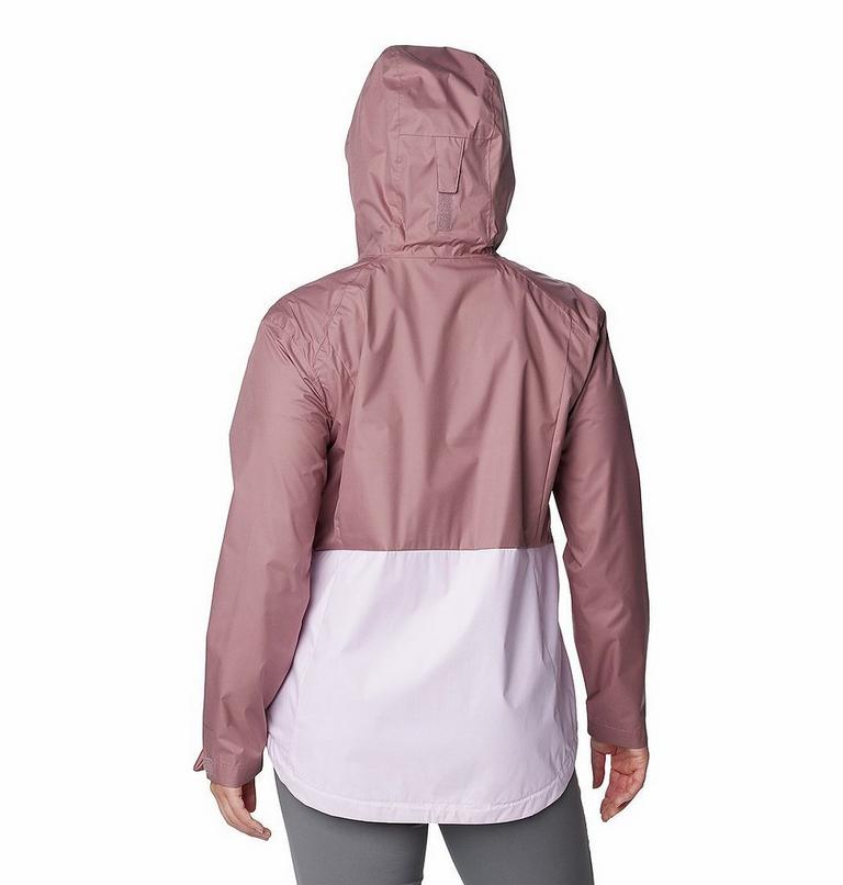 Women's Inner Limits III Waterproof Jacket, Color: Fig, Pink Dawn, image 2
