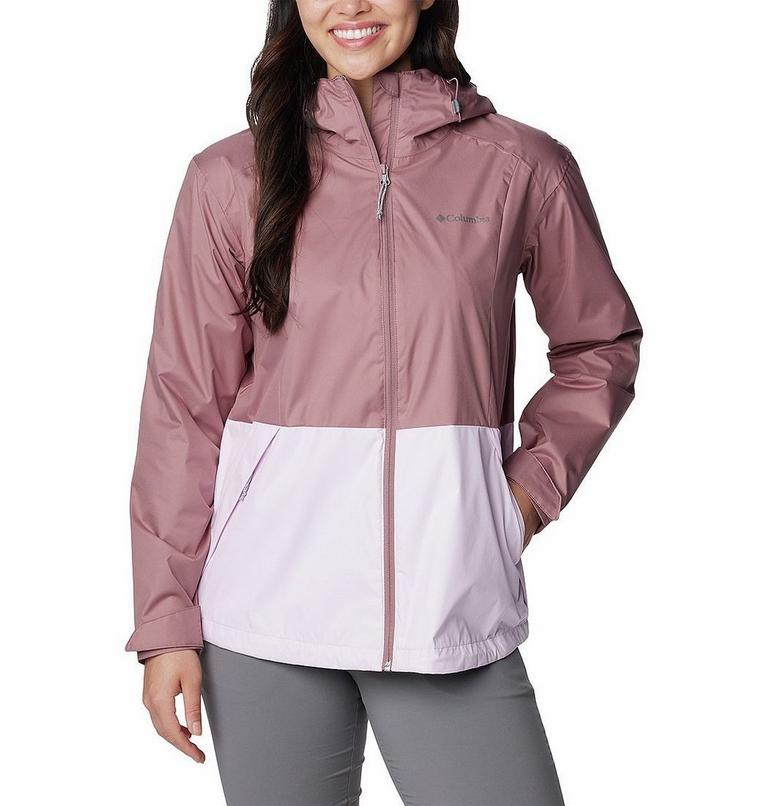 Women's Inner Limits III Waterproof Jacket, Color: Fig, Pink Dawn, image 1