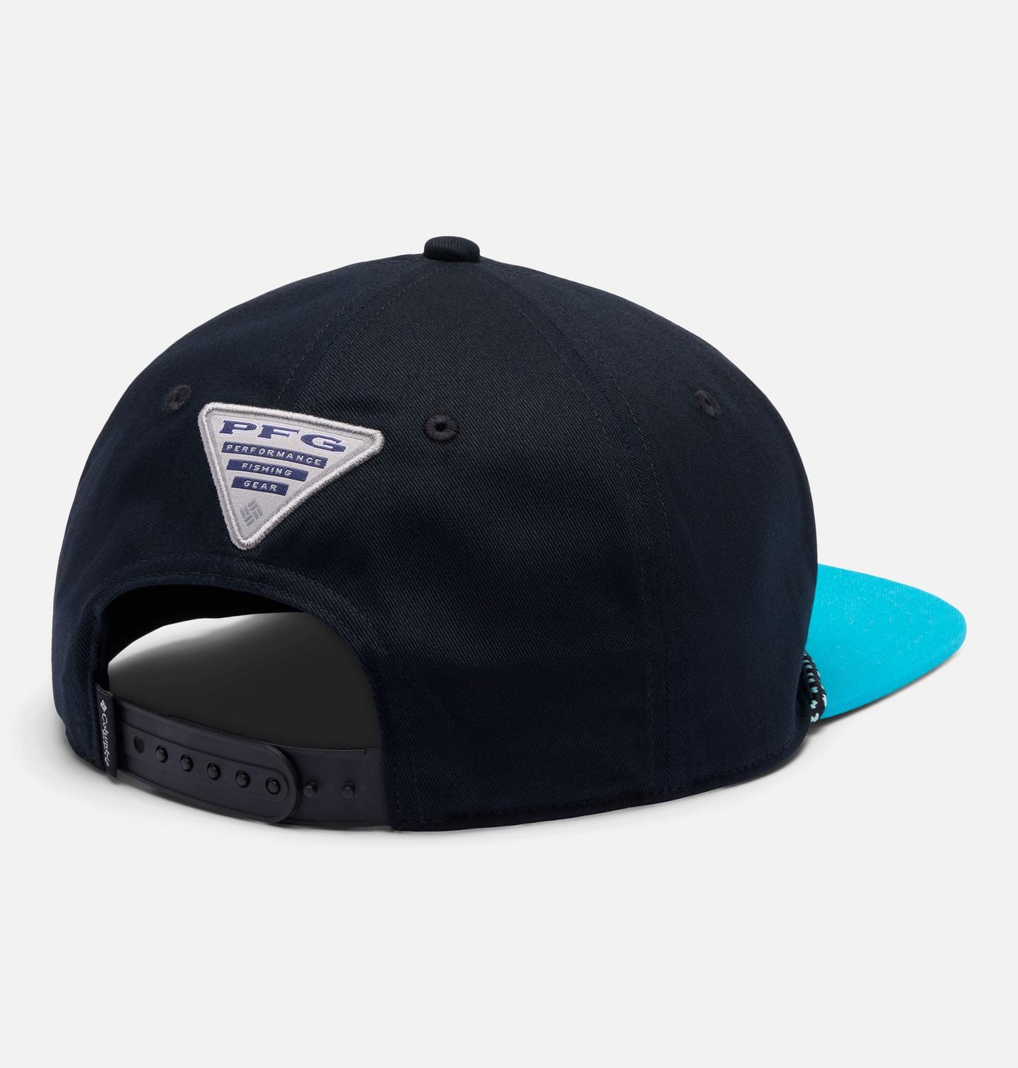Кепка Columbia PFG Back Tack Snapback, цвет: Чёрный / Бирюзовый — фото 2
