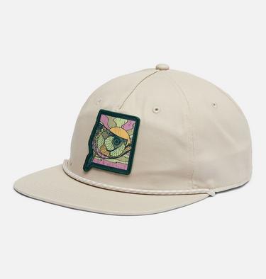 Unisex PFG Back Tack Snap Back, Color: Dark Stone, Sunset Fish Graphic, image 5