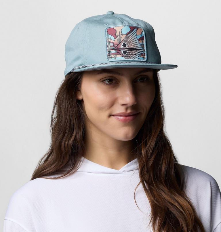 Unisex PFG Back Tack Snap Back, Color: Crushed Blue, Redfish Shine, image 5