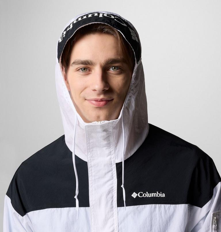 Men's Challenger II Windbreaker, Color: White, Black, image 4