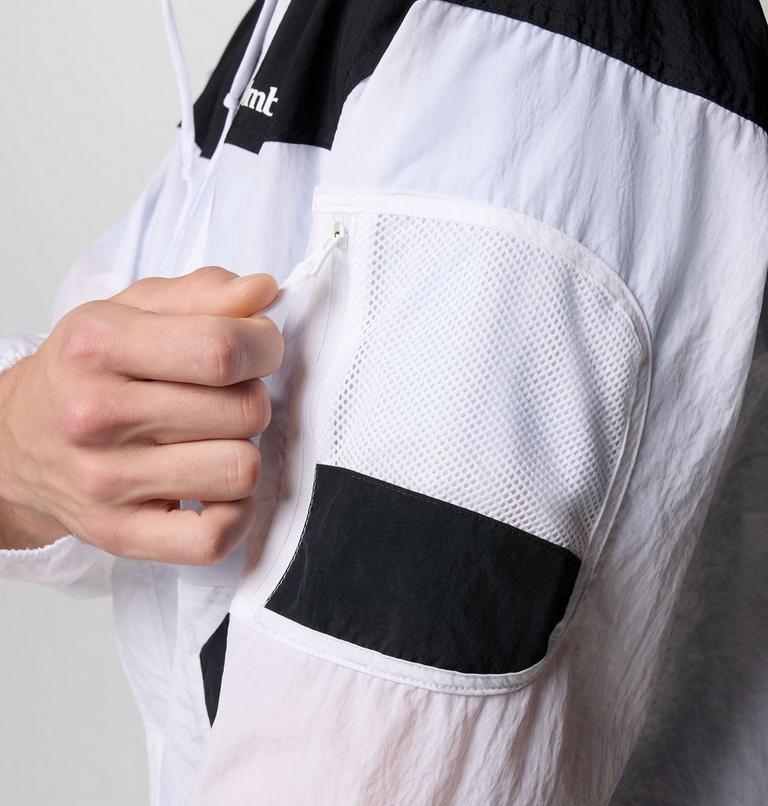Men's Challenger II Windbreaker, Color: White, Black, image 6