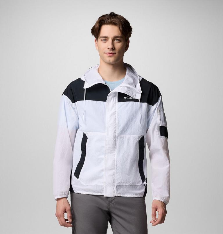 Men's Challenger II Windbreaker, Color: White, Black, image 1