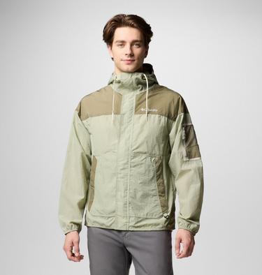 Men's Challenger II Windbreaker, Color: Safari, Stone Green, image 1