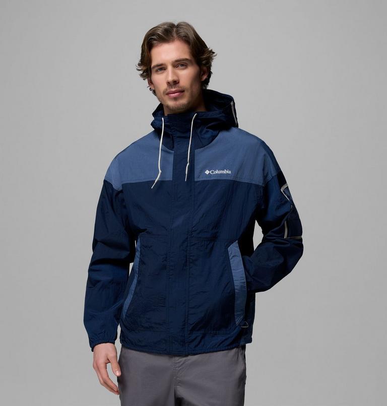 Cortavientos Challenger II para hombre, Color: Collegiate Navy, Dark Mountain, image 1