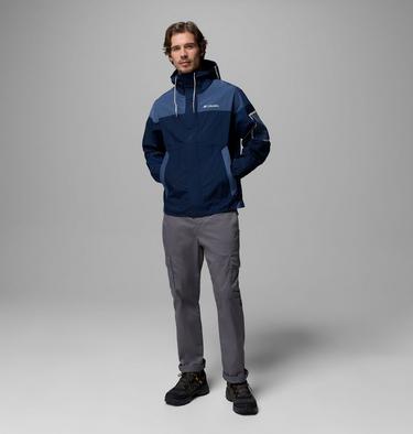 Men's Challenger II Windbreaker, Color: Collegiate Navy, Dark Mountain, image 6