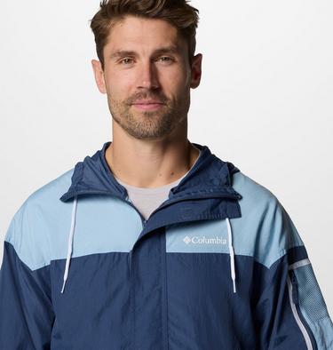 Giacca a vento Challenger II da uomo, Color: Dark Mountain, Ripple Blue, image 8