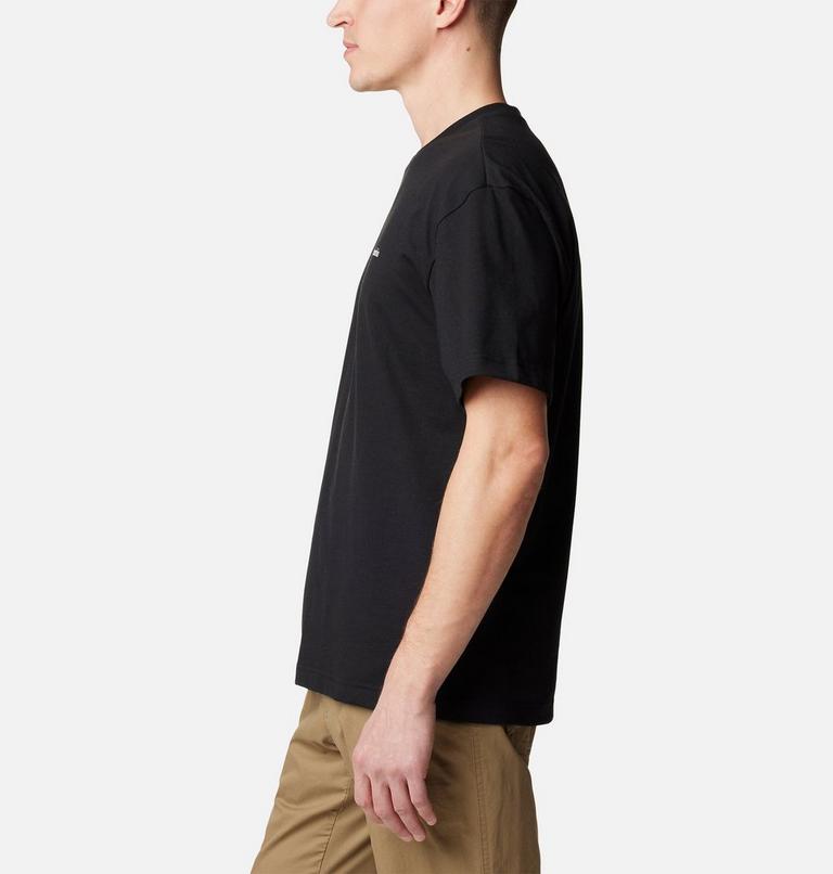 Men's Burnt Lake Graphic T-shirt, Color: Black, Branded Jumble, image 3