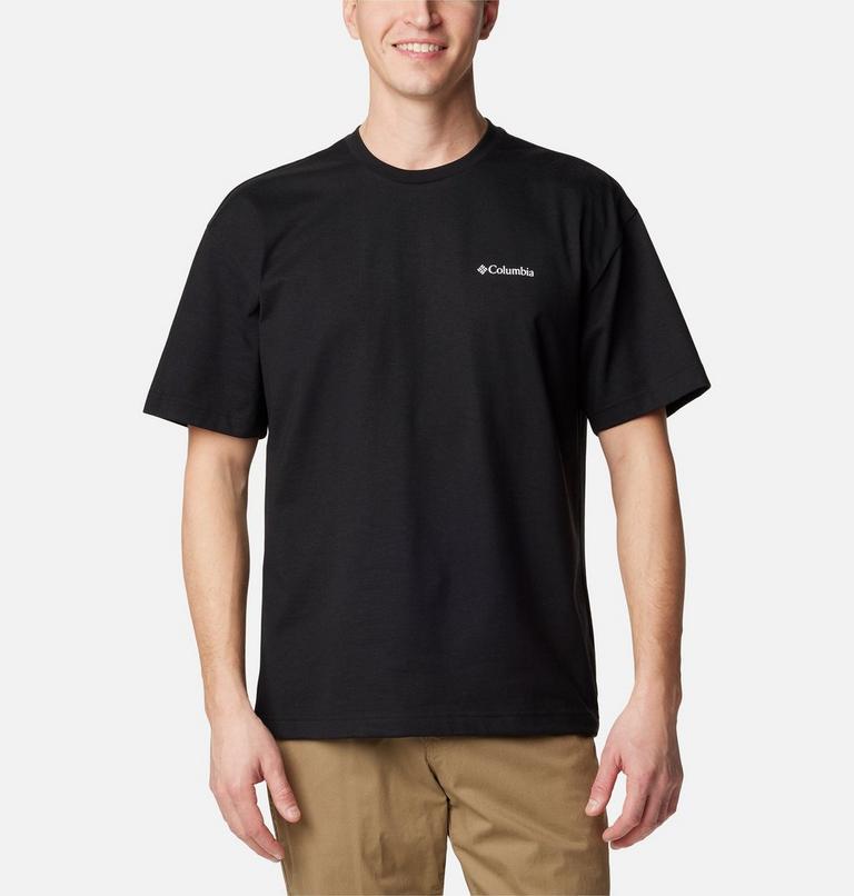 Men's Burnt Lake Graphic T-shirt, Color: Black, Branded Jumble, image 2