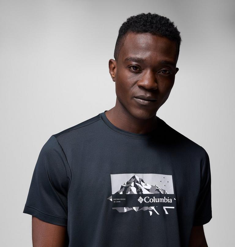Ice Lake II SS Tee, Color: Black, Peak Direction, image 5