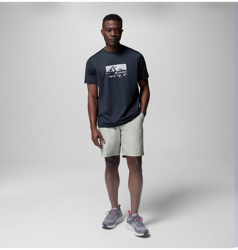 Ice Lake II SS Tee, Color: Black, Peak Direction, image 2