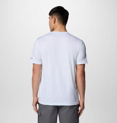 Men's Ice Lake II Technical T-Shirt, Color: White, Peak Direction, image 6