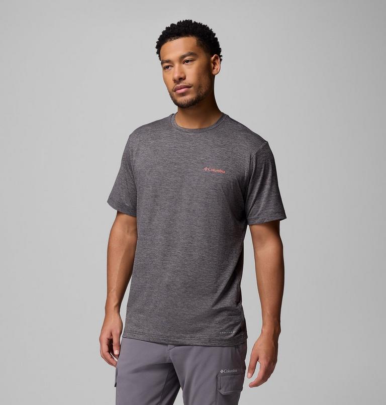 Men's Kwick Hike Technical Graphic T-Shirt, Color: Black Heather, Linescape, image 4