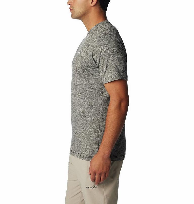 Men's Kwick Hike Technical Graphic T-Shirt, Color: Black Heather, Moonscape, image 3