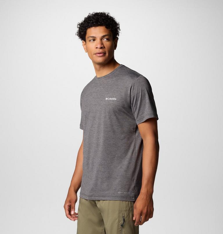 T-shirt Technique Graphique Kwick Hike Homme, Color: Black Heather, Linear View Multi, image 4