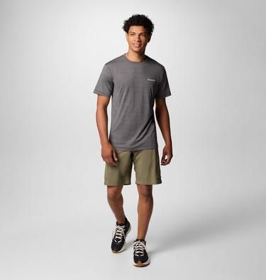 Camiseta técnica estampada Kwick Hike para hombre, Color: Black Heather, Linear View Multi, image 10