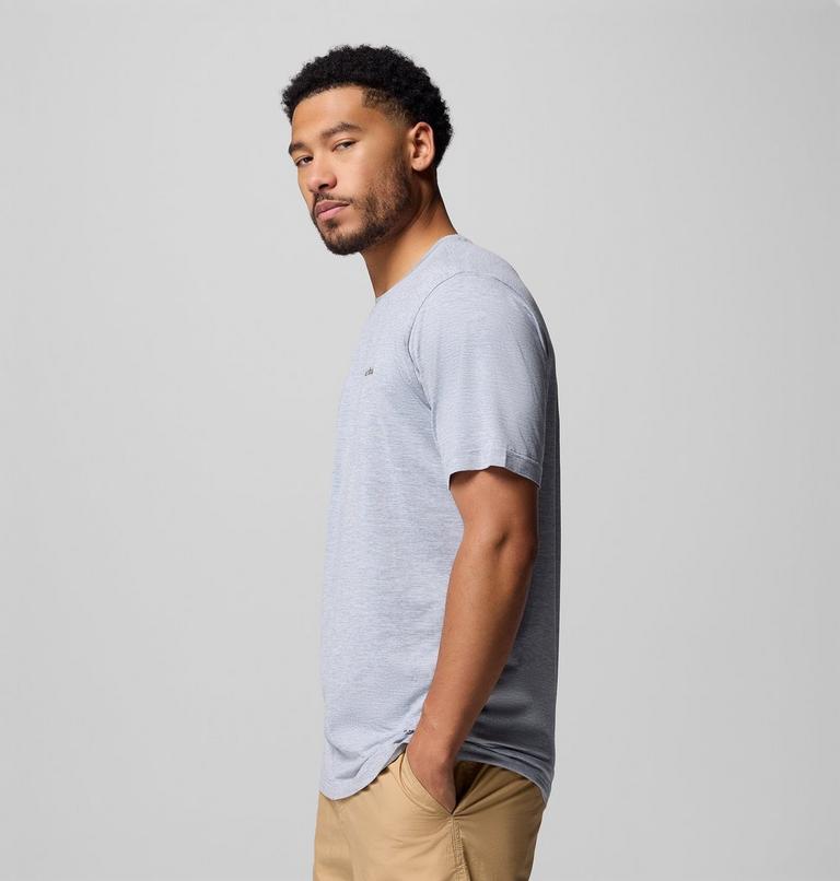 Kwick Hike Back Graphic SS Tee, Color: Tradewinds Grey Heather, Linescape, image 4