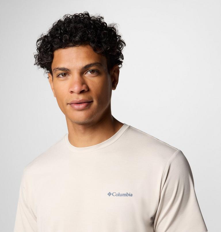 Kwick Hike Back Graphic SS Tee, Color: Dark Stone Heather, Linear View Multi, image 5
