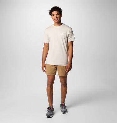 Camiseta técnica estampada Kwick Hike para hombre, Color: Dark Stone Heather, Linear View Multi, image 10