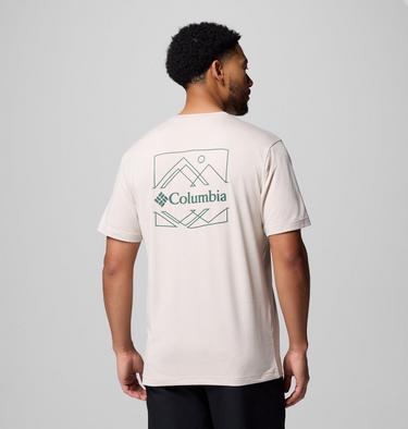 Camiseta técnica estampada Kwick Hike para hombre, Color: Dark Stone Heather, Linescape, image 7