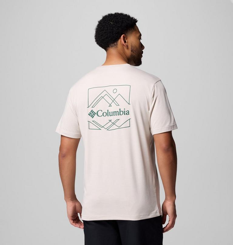Kwick Hike Back Graphic SS Tee, Color: Dark Stone Heather, Linescape, image 1