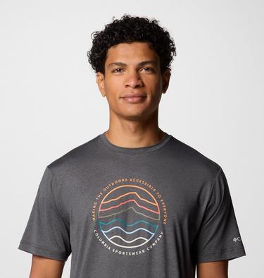 T-shirt Technique Kwick Hike Homme, Color: Black Heather, Peaked Lifestyle, image 16