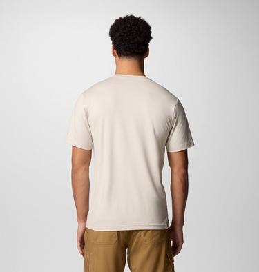 Men's Kwick Hike Technical T-Shirt, Color: Dark Stone Heather, Peak Direction, image 4