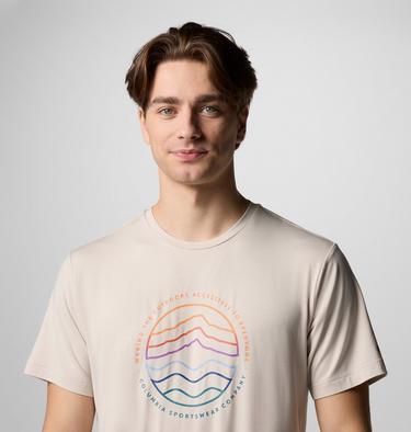 Men's Kwick Hike Technical T-Shirt, Color: Dark Stone Heather, Peaked Lifestyle, image 4