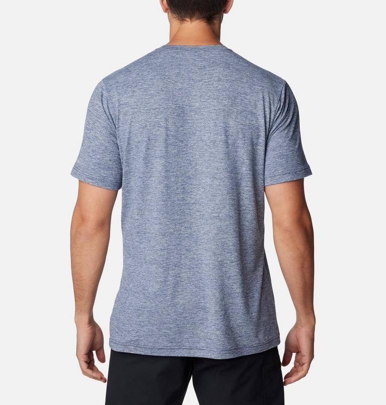 Men's Kwick Hike Technical T-Shirt, Color: Collegiate Navy Heather, CSC Box Treelin, image 2