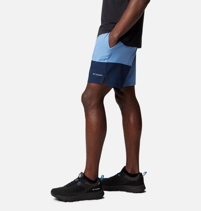 Men's Columbia Hike Colour Block Hiking Shorts, Color: Skyler, Collegiate Navy, image 3