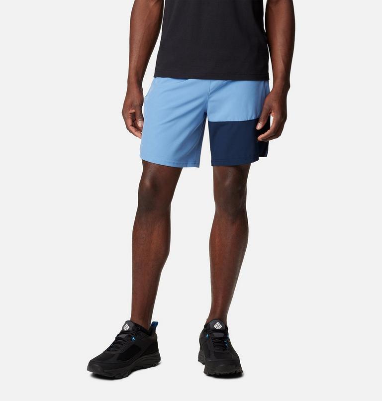 Men's Columbia Hike Colour Block Hiking Shorts, Color: Skyler, Collegiate Navy, image 1