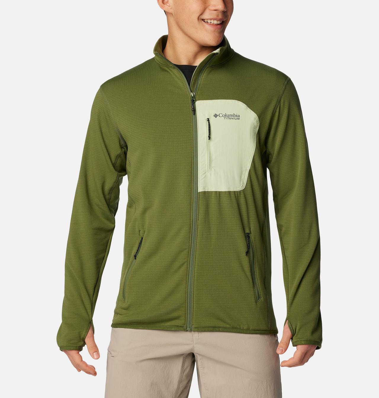 Manteau à fermeture éclair en tissu polaire quadrillé Triple Canyon™ pour homme 1