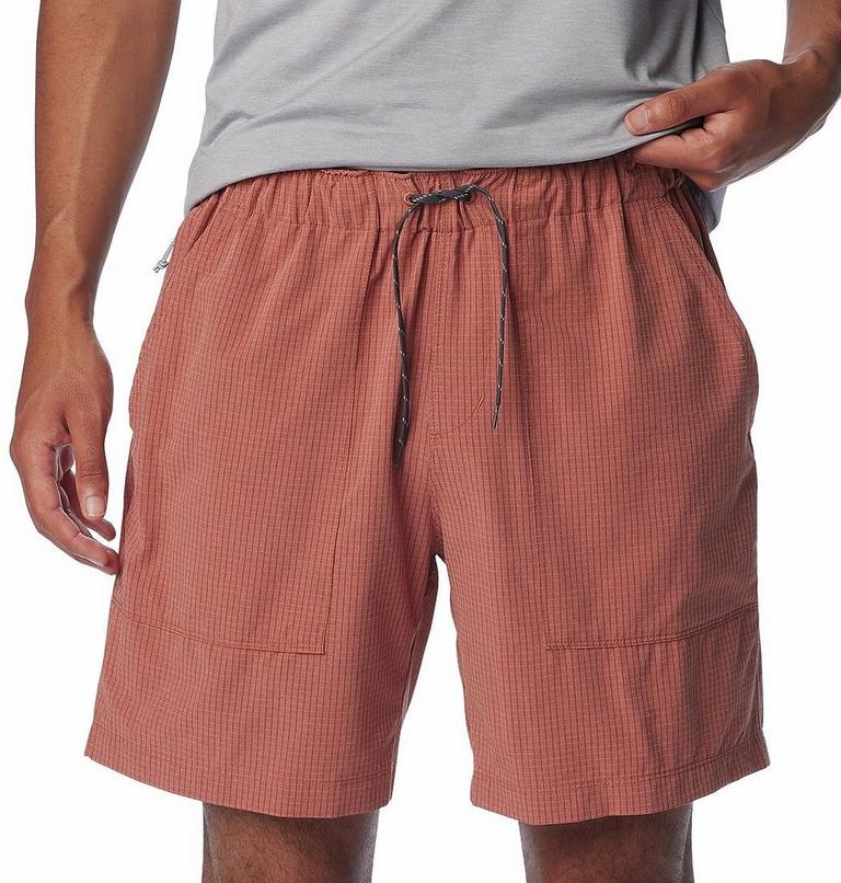 Men's Black Mesa Lightweight Shorts, Color: Auburn, image 4