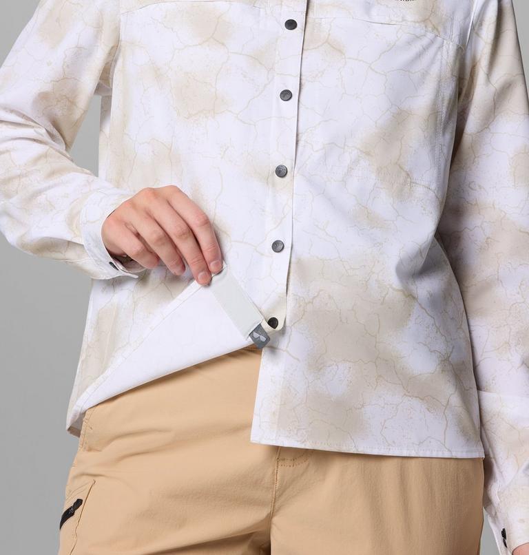 Women's Summit Valley Woven Shirt, Color: Sea Salt Cracked Earth, image 8