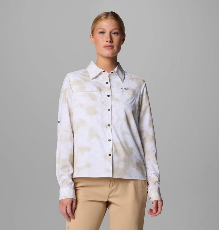 Women's Summit Valley Woven Shirt, Color: Sea Salt Cracked Earth, image 1