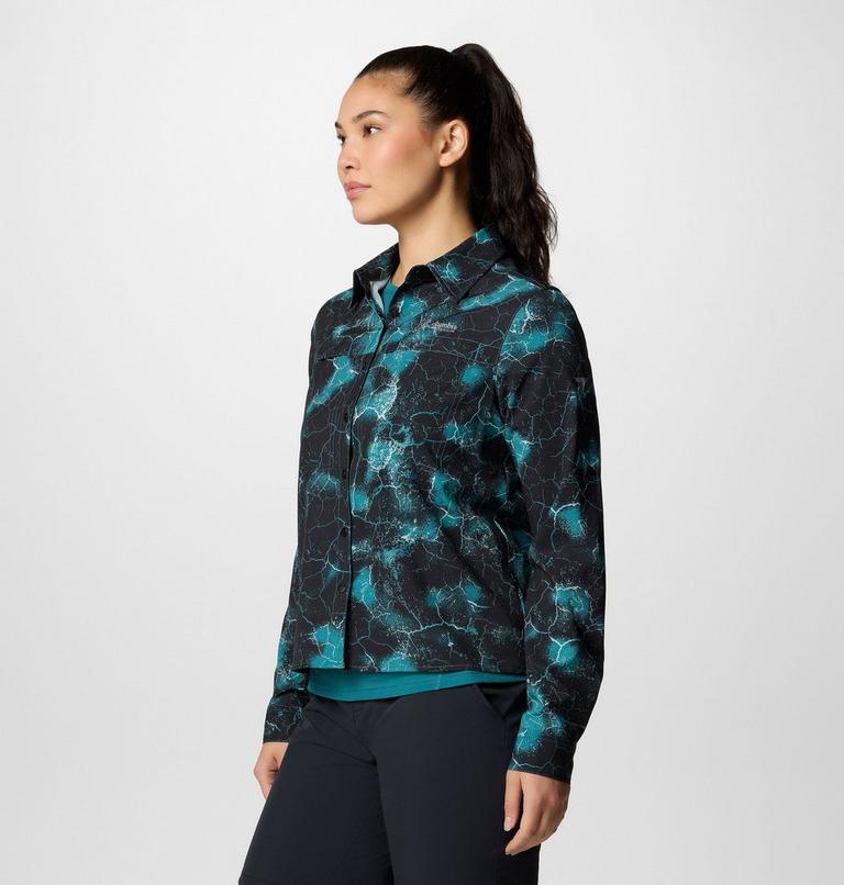 Summit Valley Woven Long Sleeve Shirt, Color: River Blue Cracked Earth, image 3