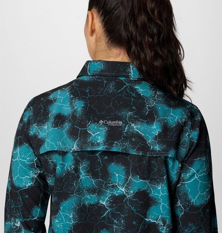Summit Valley Woven Long Sleeve Shirt, Color: River Blue Cracked Earth, image 5