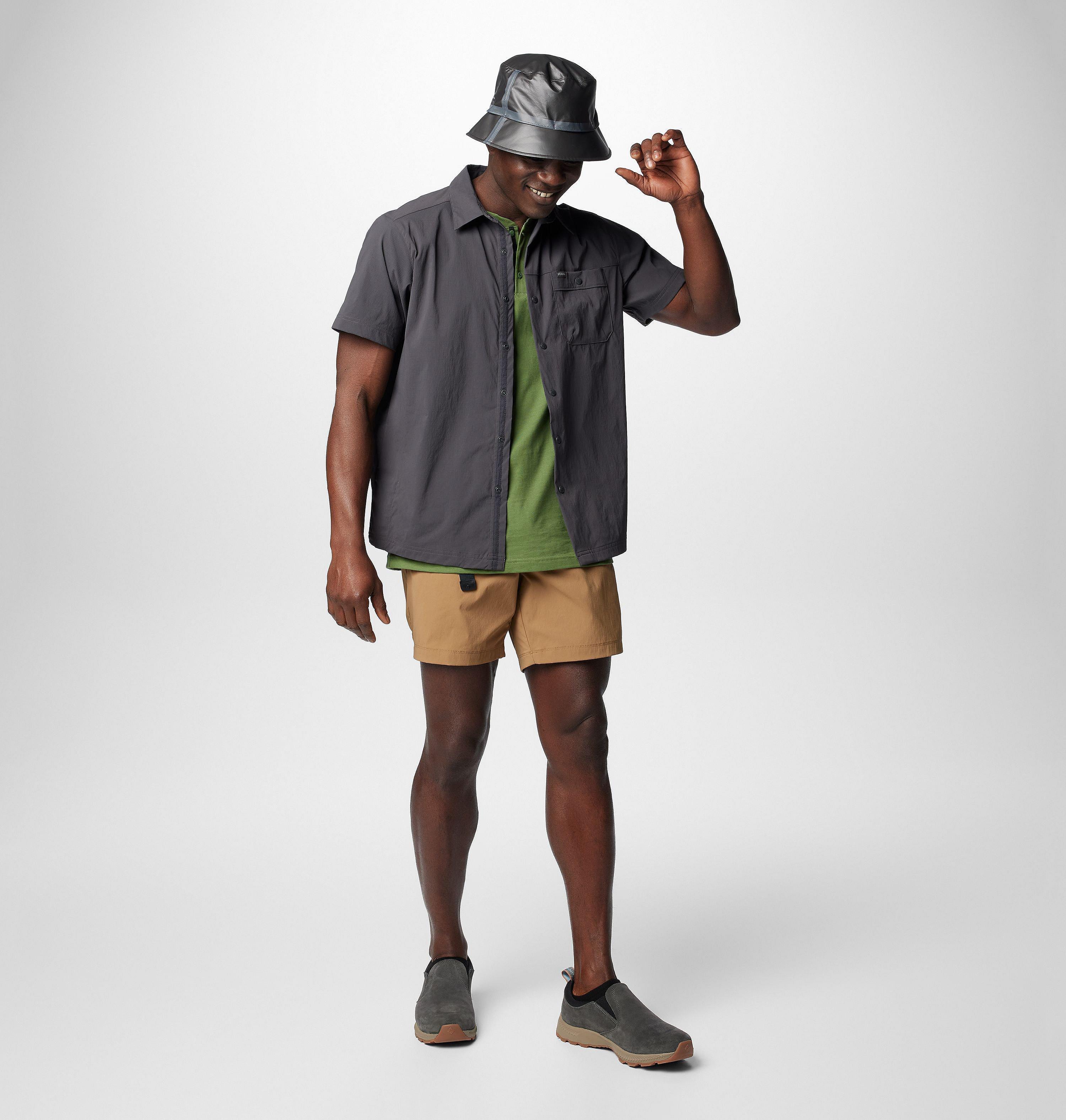 Chemise à manches courtes en tissu antidéchirures Landroamer pour homme 3